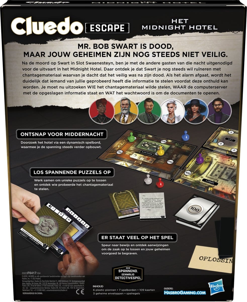 Cluedo Escape Het Midnight Hotel