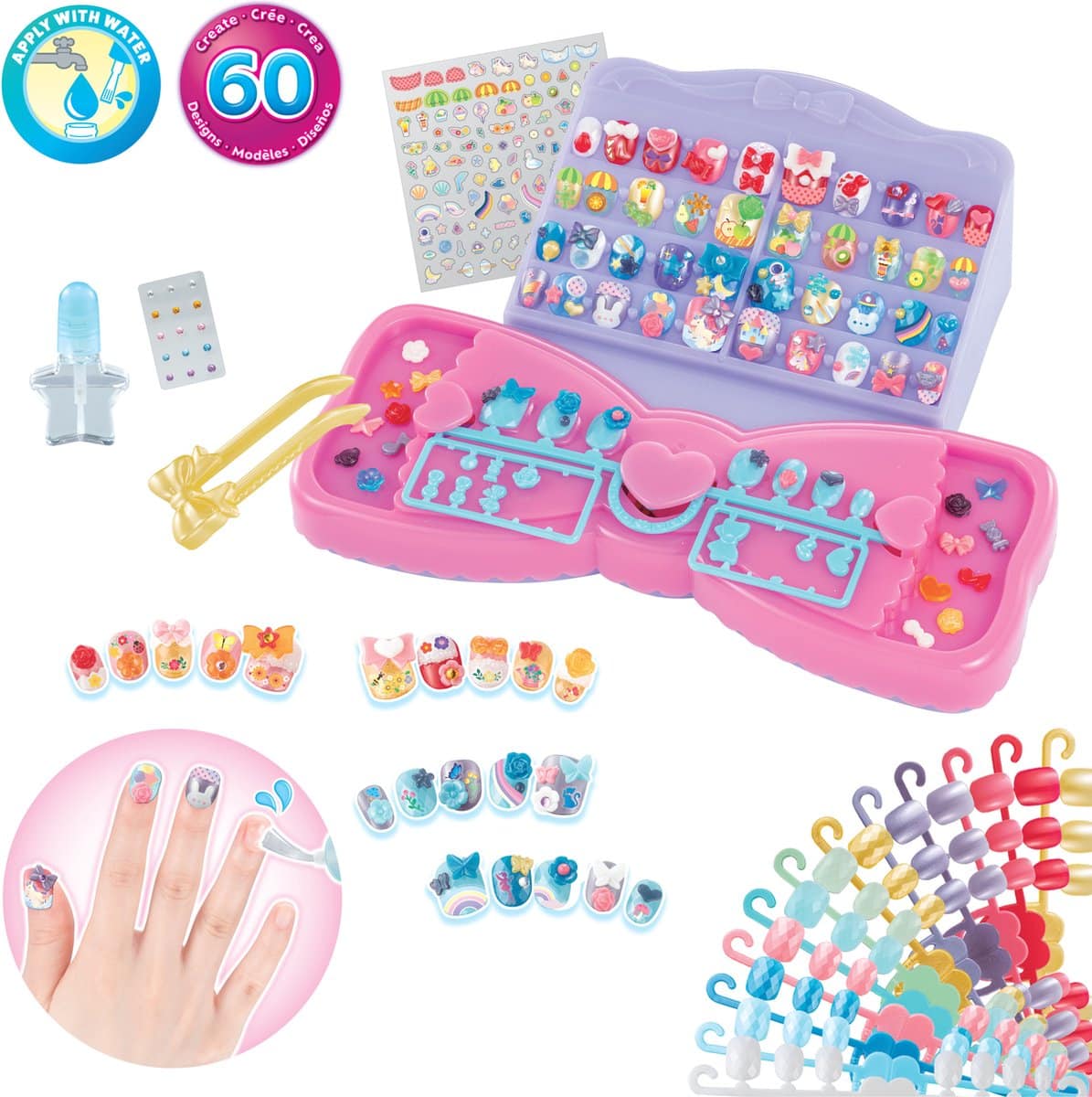Veelkleurige Nagelset