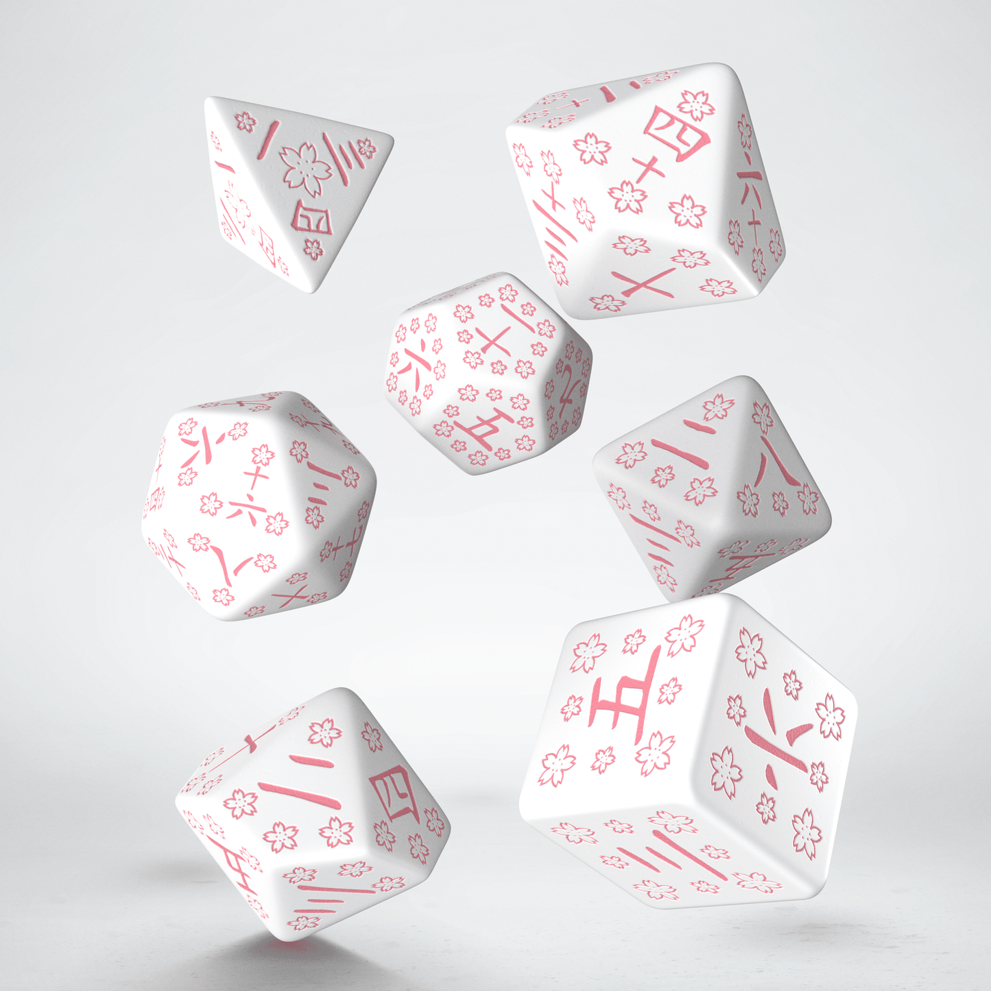 Japanese Dice Set - Cherry Blossoms Petals (7 stuks)