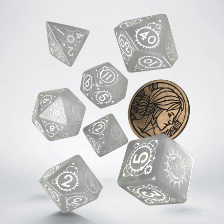 The Witcher Dice Set - Ciri - The Lady of Space and Time (7 pcs + coin)