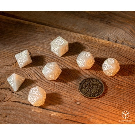The Witcher Dice Set - Ciri - The Lady of Space and Time (7 pcs + coin)