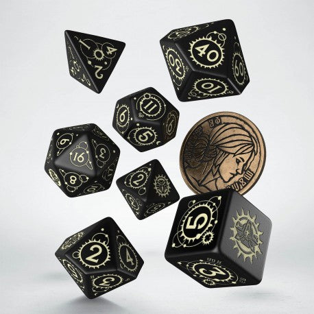 The Witcher Dice Set - Ciri - The Zireael (7 pcs + coin)
