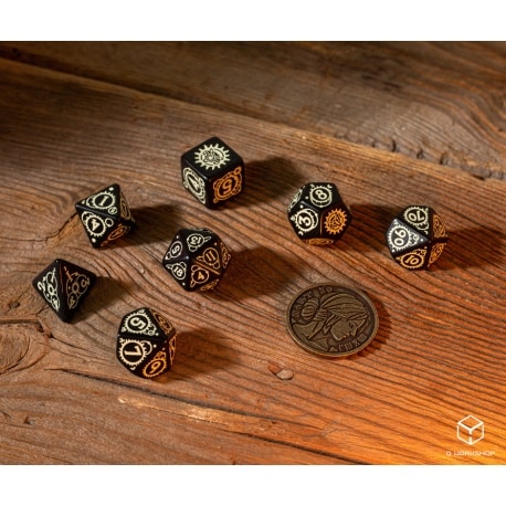 The Witcher Dice Set - Ciri - The Zireael (7 pcs + coin)