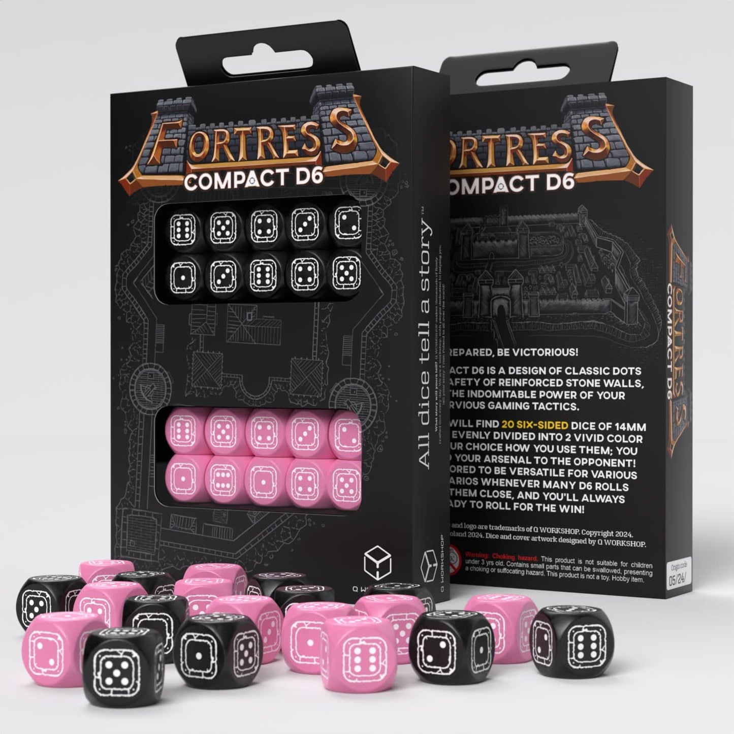Fortress Compact D6 - Black & Pink (20)