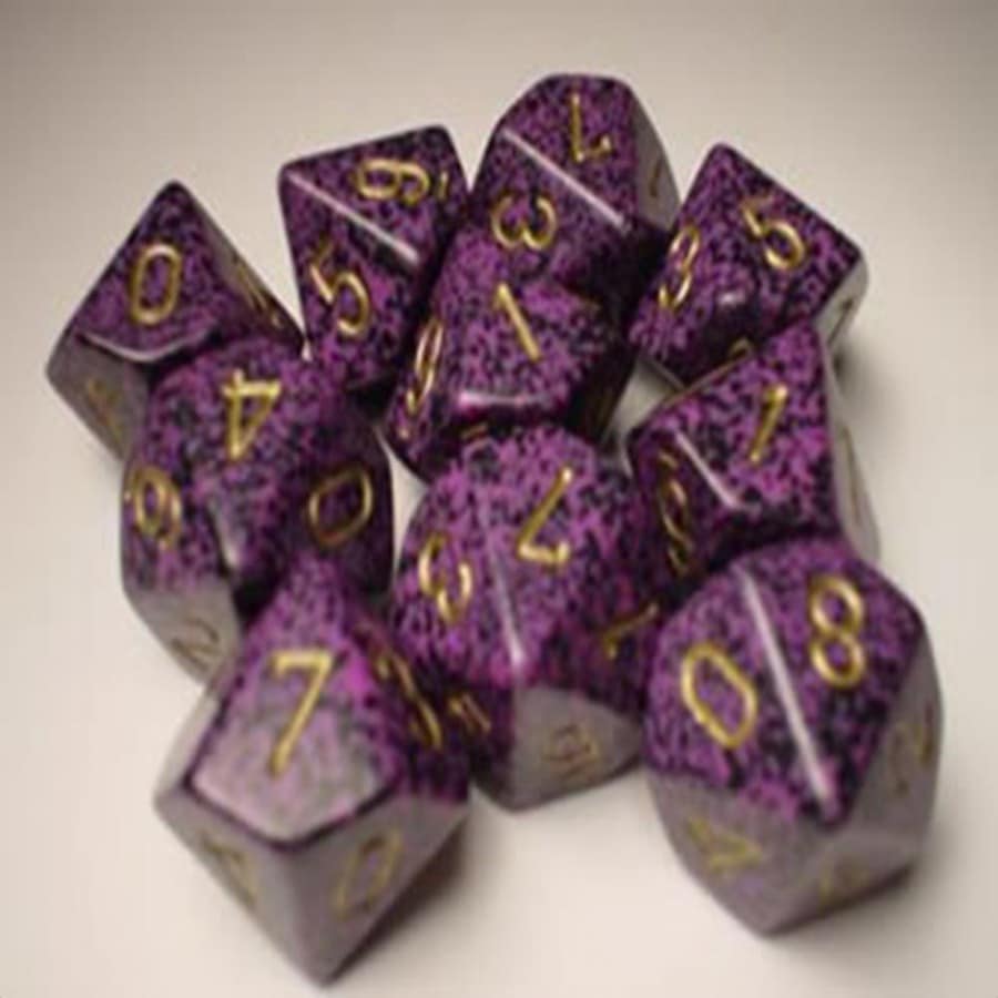 Hurricane Speckled D10 Dobbelsteen Set (10 stuks)