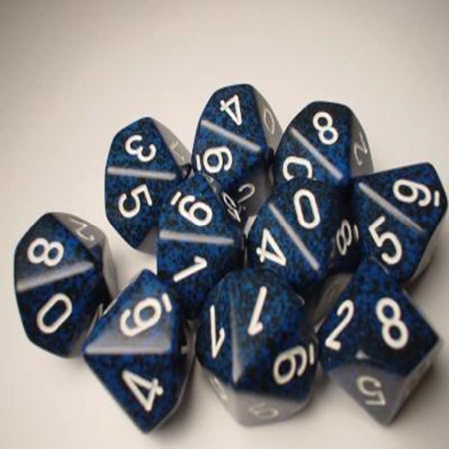 Stealth Speckled D10 Dobbelsteen Set (10 stuks)
