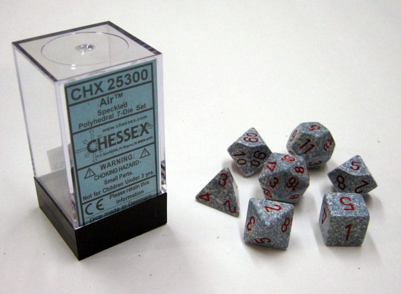 Air Speckled Polydice Dobbelsteen Set (7 stuks)
