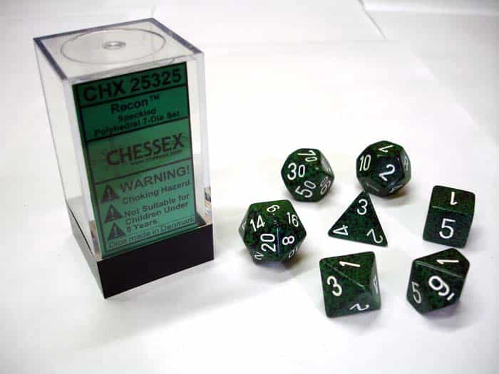 Recon Speckled Polydice Dobbelsteen Set (7 stuks)