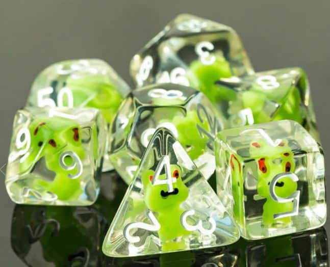 Frog RPG Dice Set