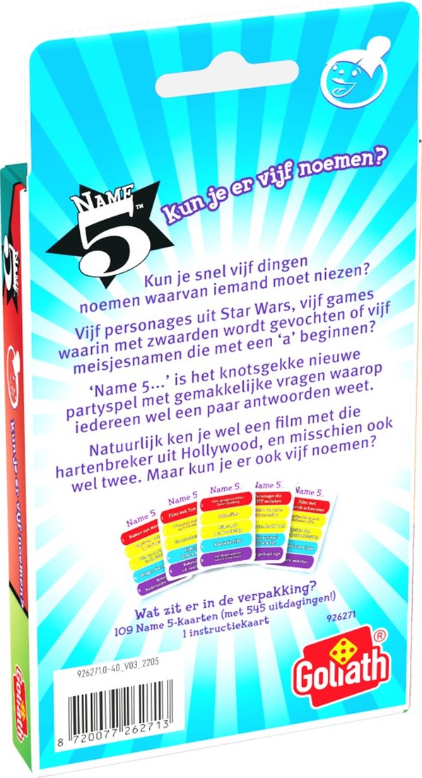 Name 5 NL Cardgame
