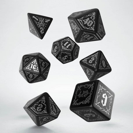 Bloodsucker - Black & Silver Dice Set (7)