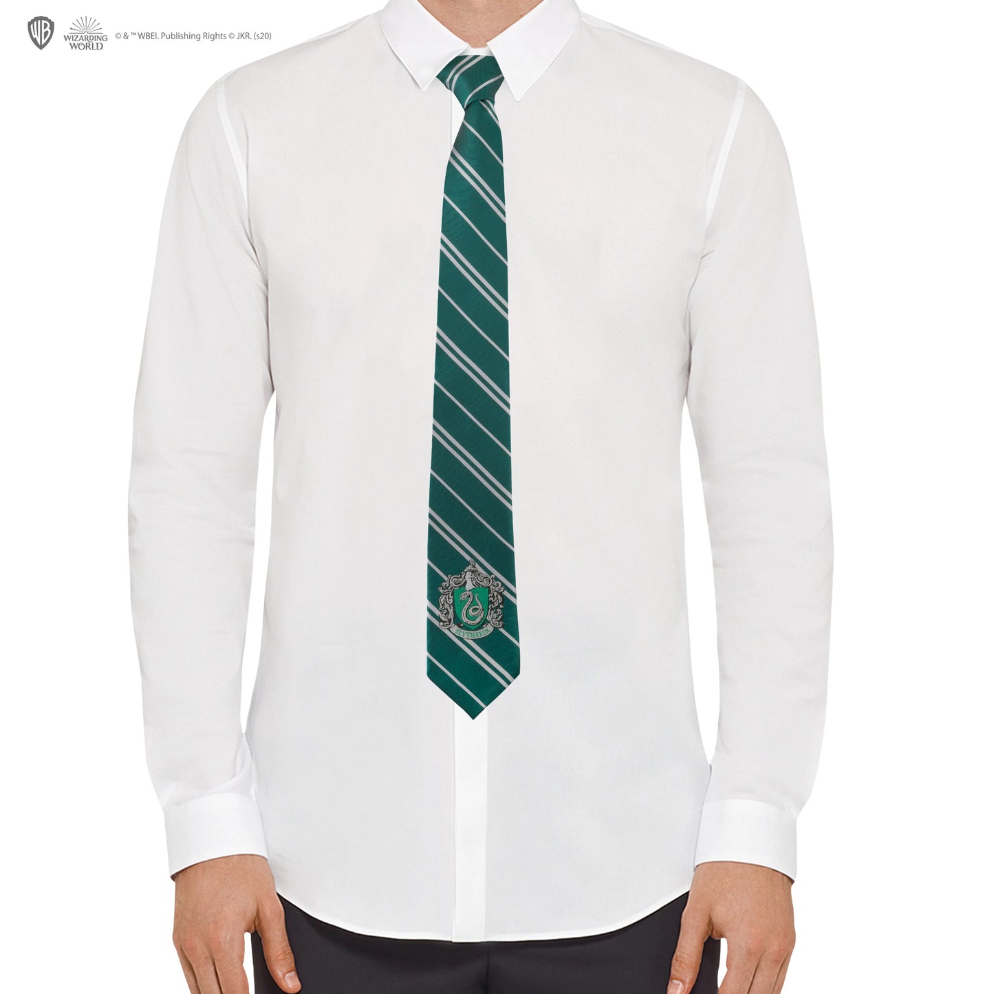 Harry Potter Woven Crest Tie Slytherin - New Edition