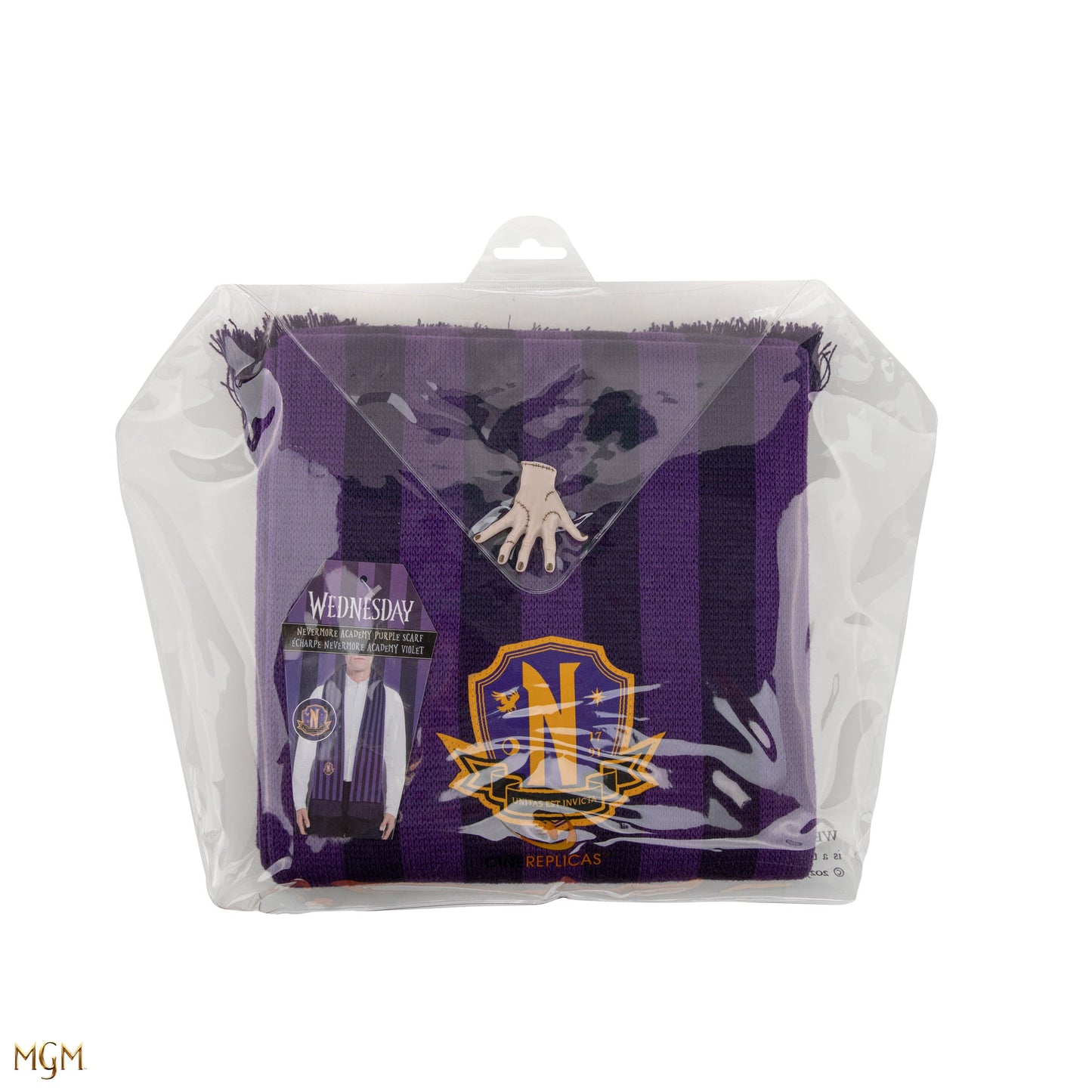Wednesday Scarf Nevermore Academy Purple 190 cm