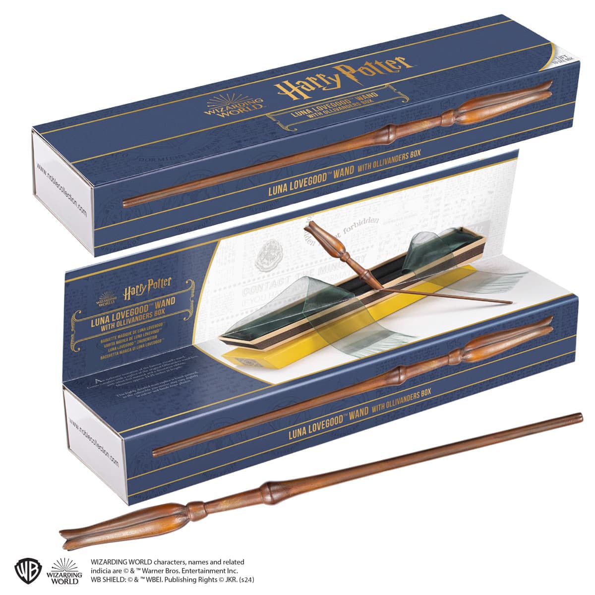 Harry Potter Wand Replica in Ollivanders Box - Luna Lovegood 34 cm