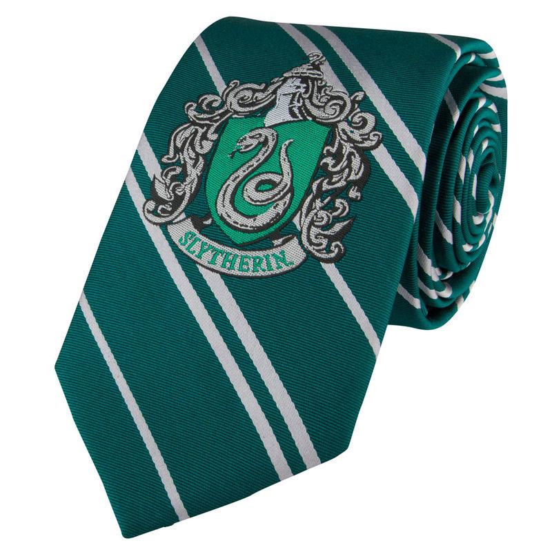 Harry Potter Kids Woven Crest Tie Slytherin - New Edition