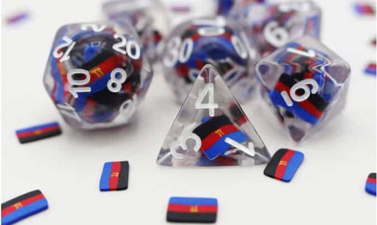 Polyamorous Flag RPG Dice Set