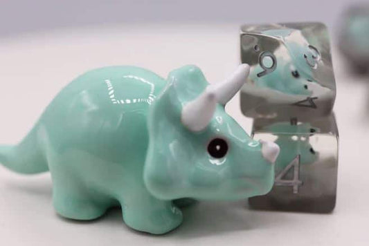 Baby Triceratops RPG Dice Set