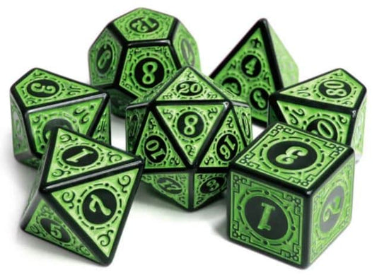 Magic Flame - Green RPG Dice Set