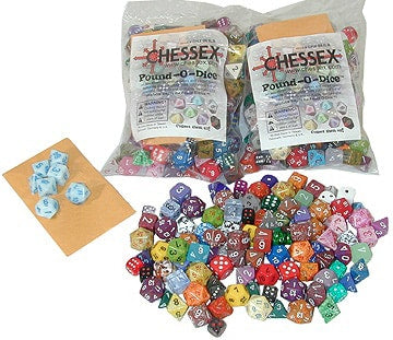 Pound-o-Dice - Polydice Dobbelsteen Set Assorti (ca. 90-100 stuks)