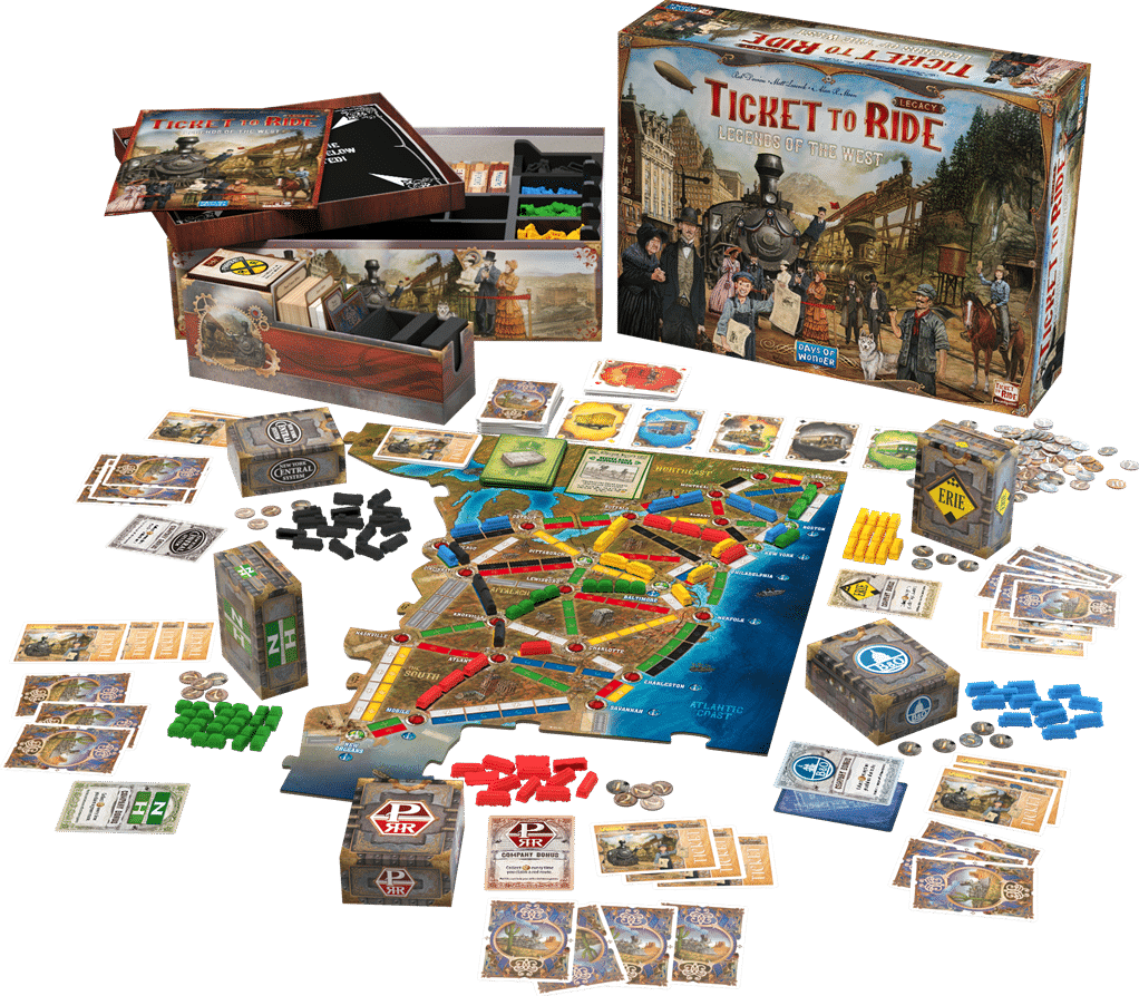 Ticket to Ride Legacy Legends of the West (Engelstalig)