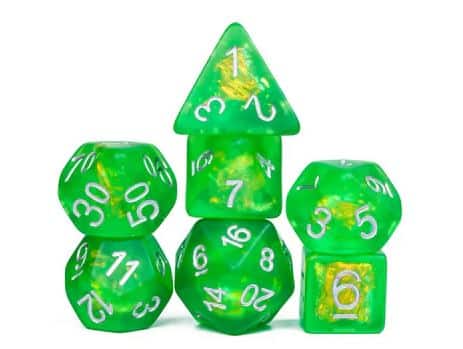Radioactive Ore RPG Dice Set