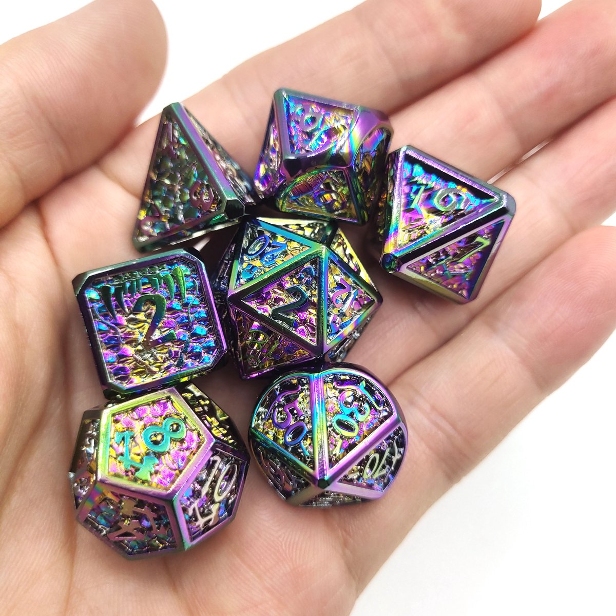 Metal Polyhedral Dice Set Dazzle