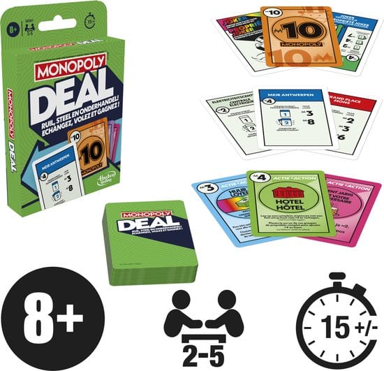 Monopoly Deal Refresh (Belgium Bilingual)