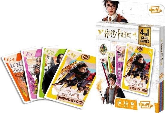 Shuffle - Harry Potter - 4 in 1 Kaartspel