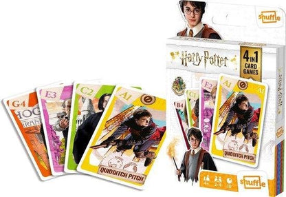 Shuffle - Harry Potter - 4 in 1 Kaartspel