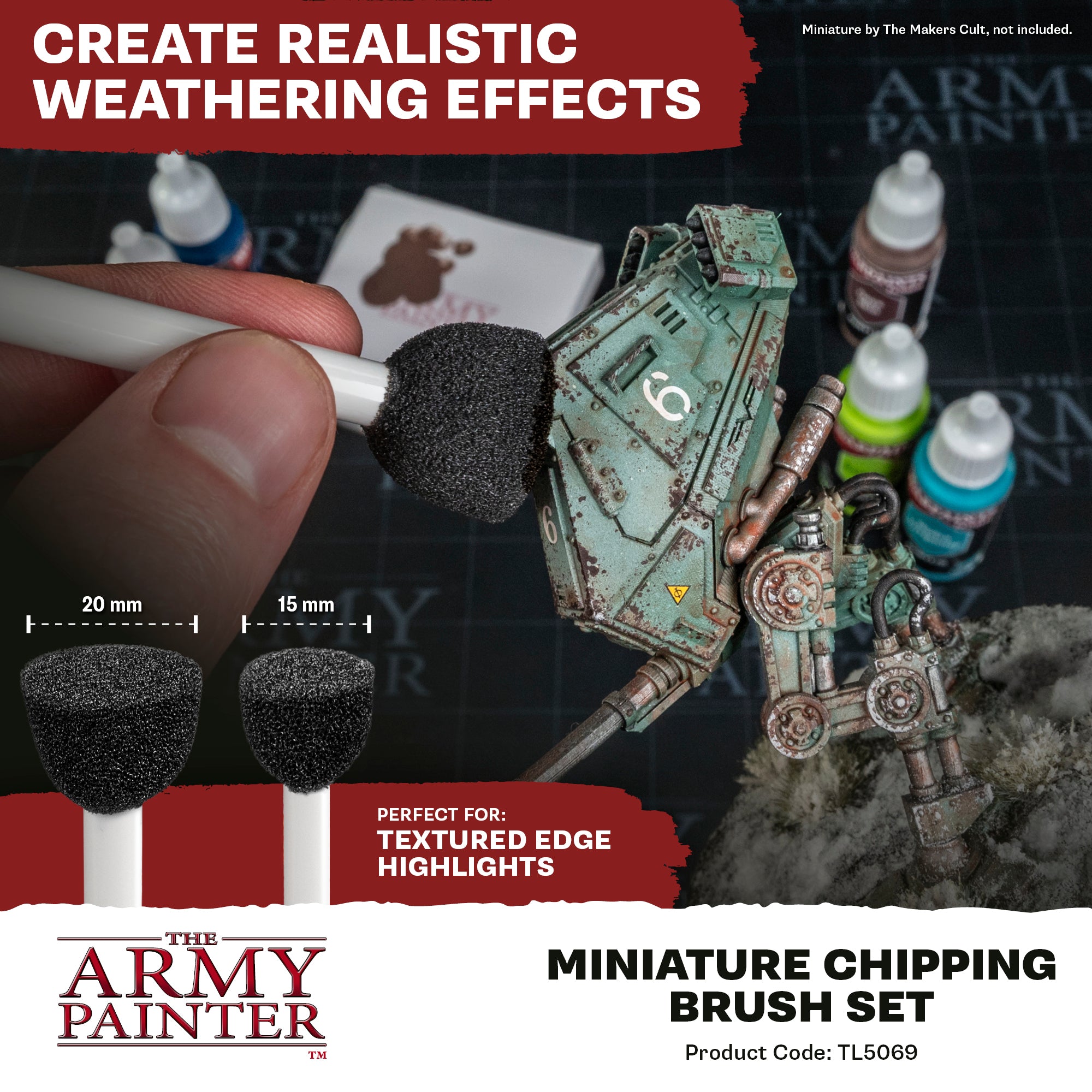Miniature Chipping Brush Set
