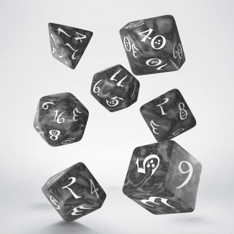Classic RPG - Smoky & White Dice Set (7)
