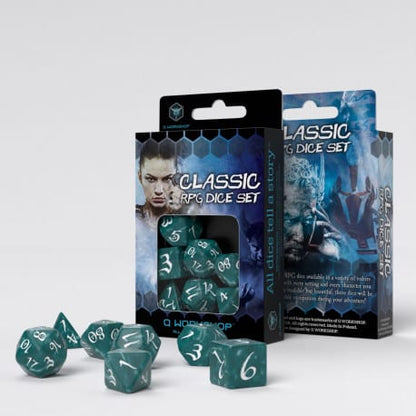 Classic RPG - Stormy & White Dice Set (7)