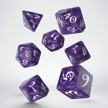 Classic RPG - Lavender & White Dice Set (7)