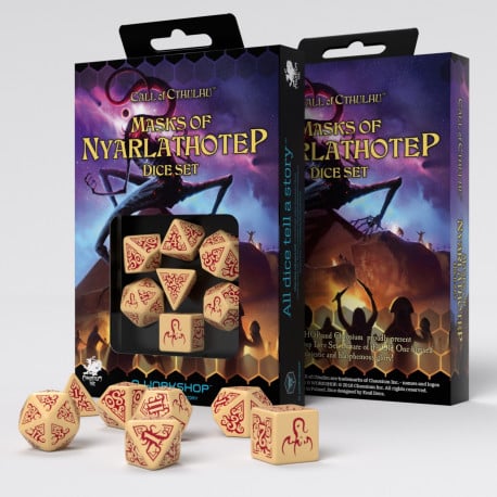 Call of Cthulhu -: Masks of Nyarlathotep Dice Set (7)
