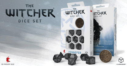 The Witcher Dice Set - Yennefer - The Obsidian Star (7 pcs + coin)