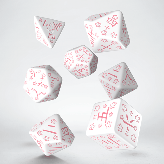 Japanese Dice Set - Cherry Blossoms Petals (7 stuks)
