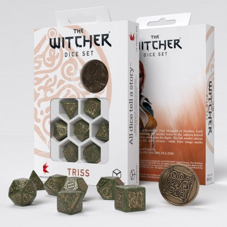 The Witcher Dice Set - Triss - The Fourteenth of the Hill (7 pcs + coin)
