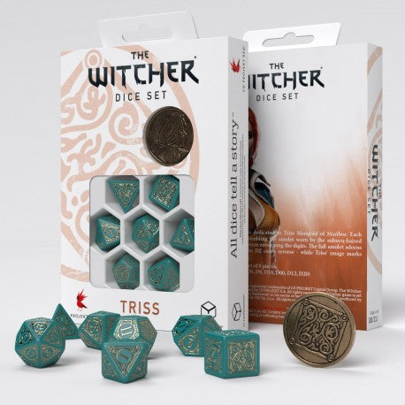 The Witcher Dice Set - Triss - The Beautiful Healer (7 pcs + coin)
