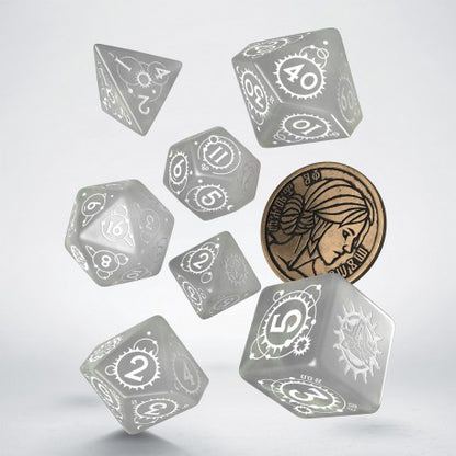 The Witcher Dice Set - Ciri - The Lady of Space and Time (7 pcs + coin)