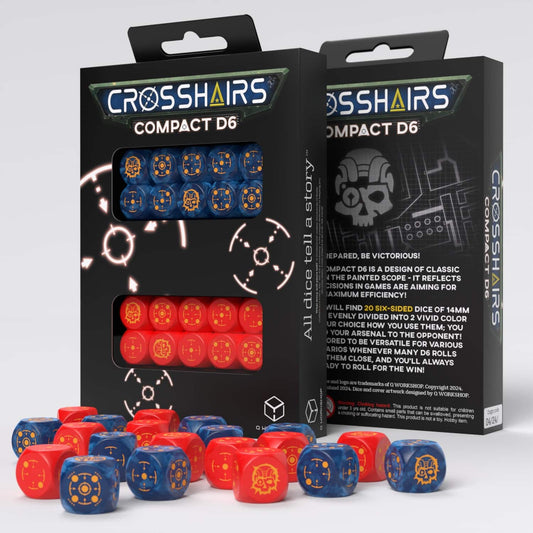 Crosshairs Compact D6 - Cobalt & Red (20)