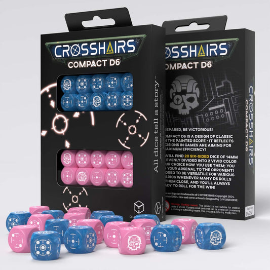 Crosshairs Compact D6 - Blue & Pink (20)