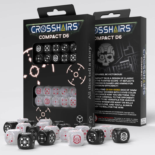 Crosshairs Compact D6 - Black & Pearl (20)