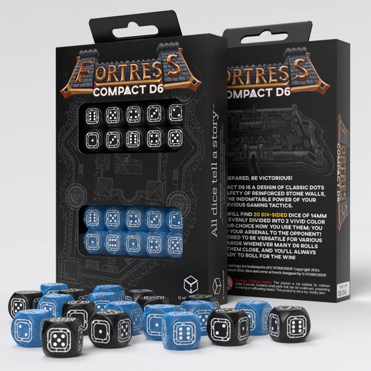 Fortress Compact D6 - Black & Blue (20)