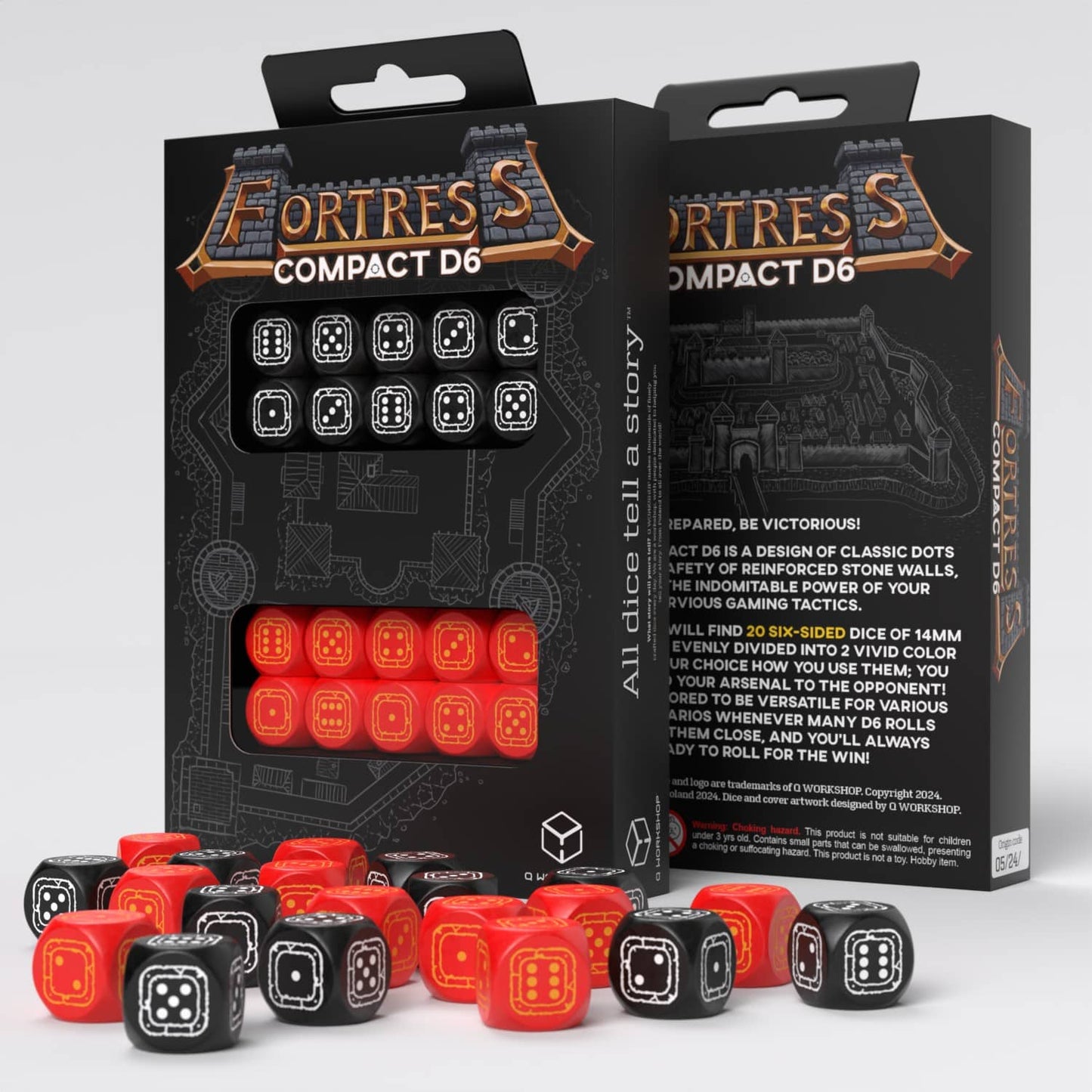 Fortress Compact D6 - Black &amp; Red (20)