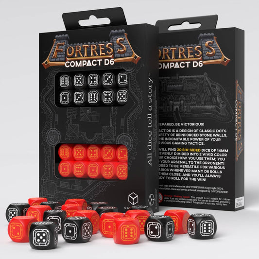 Fortress Compact D6 - Black & Red (20)
