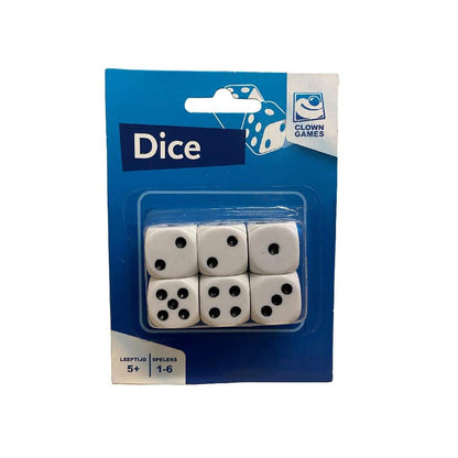 Clown Dobbelstenen (6 stuks)