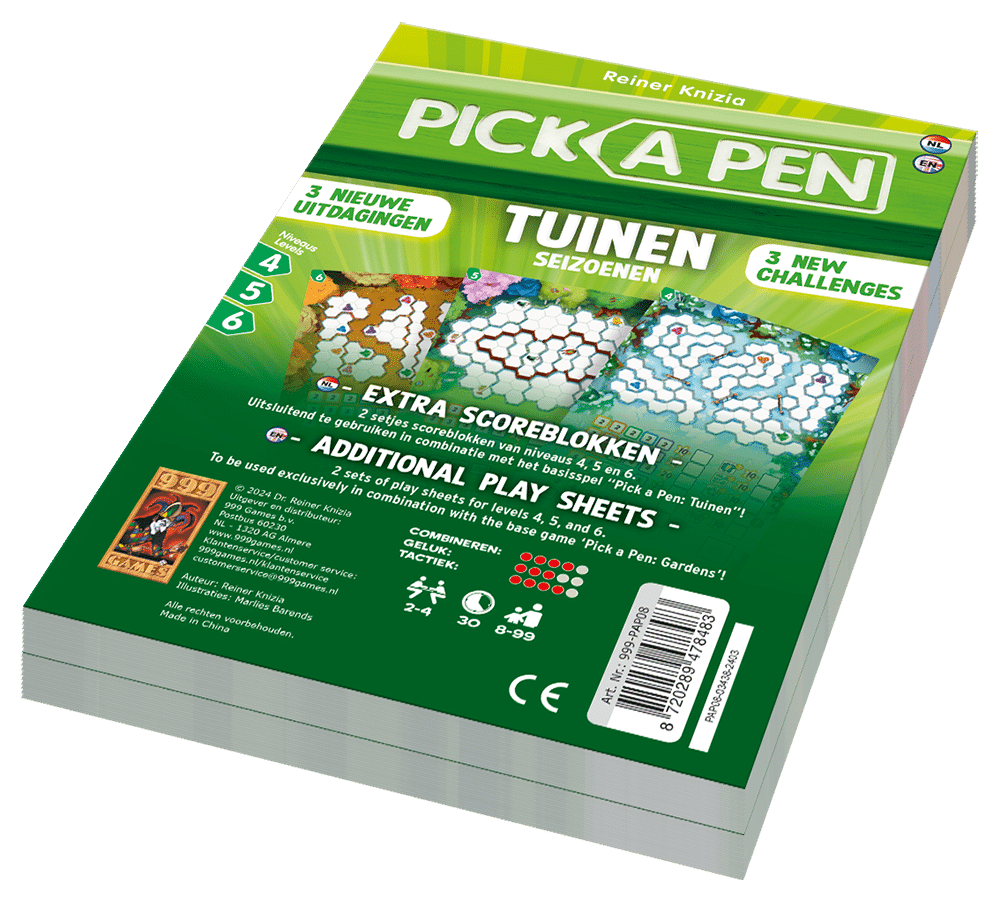 Pick a Pen Tuinen : Seizoenen Level 4, 5, 6
