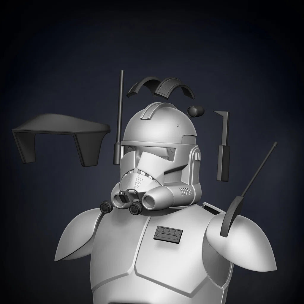 Star Wars Commander Cody Armor DIY Kit Accessoires (Animatie)