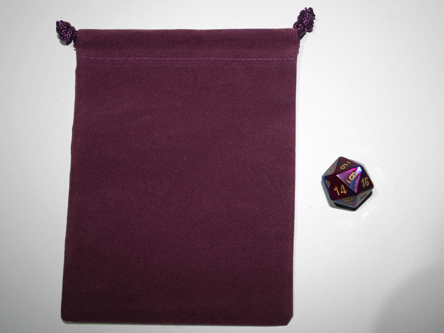 Small Suede-Cloth Dice Bag