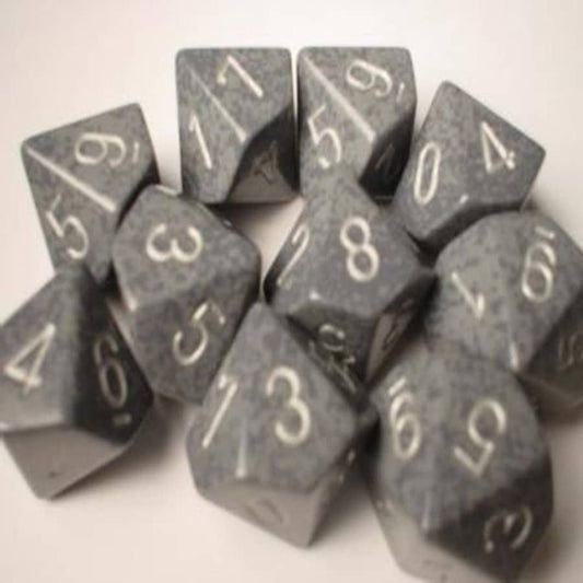 Hi-Tech Speckled D10 Dobbelsteen Set (10 stuks)
